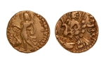 Stamp of Coins » Gupta Gupta Empire, Kumaragupta, c. 415-455, kartikeya, AV dinar, 8.07 g.