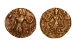 Stamp of Coins » Gupta Gupta Empire, Skandagupta, c. 455-467, archer, AV dinar, 8.54 g.