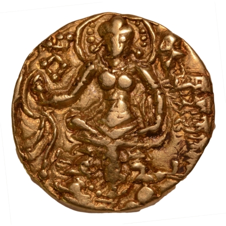 Gupta Empire, Skandagupta, c. 455-467, archer, AV dinar, 8.54 g.