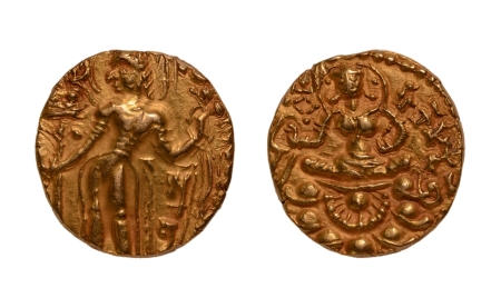 Stamp of Coins » Gupta Gupta Empire, Skandagupta, c. 455-467, archer, AV dinar 9.17 g.