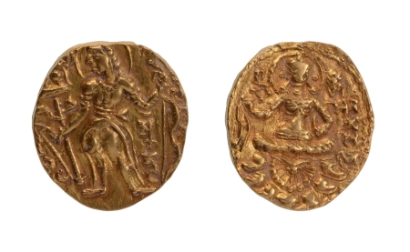 Stamp of Coins » Gupta Gupta Empire, Skandagupta, c. 455-467, archer, AV dinar 9.23 g.