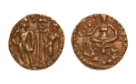 Stamp of Coins » Gupta Gupta Empire, Skandagupta, c. 455-467, King and Lakshmi, AV dinar, 8.56 g.