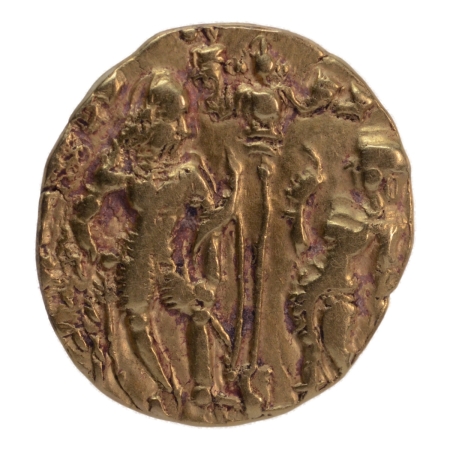Gupta Empire, Skandagupta, c. 455-467, King and Lakshmi, AV dinar, 8.47 g.