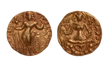 Stamp of Coins » Gupta Gupta Empire, Kumaragupta II, c. 473-476, archer, AV dinar, 9.31 g.