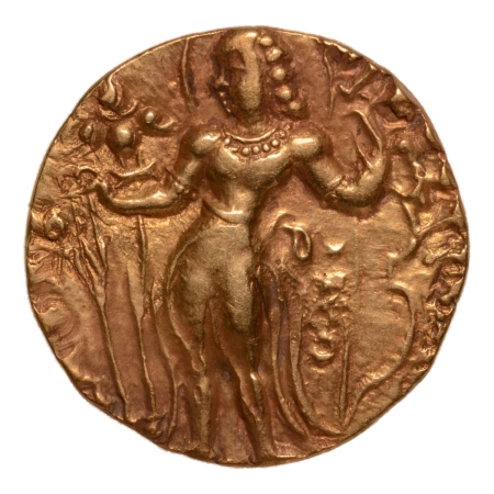 Gupta Empire, Kumaragupta II, c. 473-476, archer, AV dinar, 9.31 g.