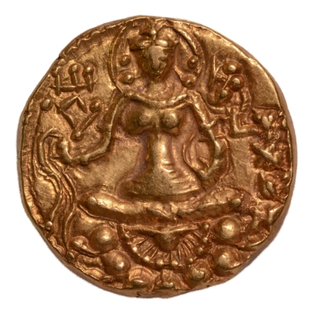 Gupta Empire, Kumaragupta II, c. 473-476, archer, AV dinar, 9.31 g.