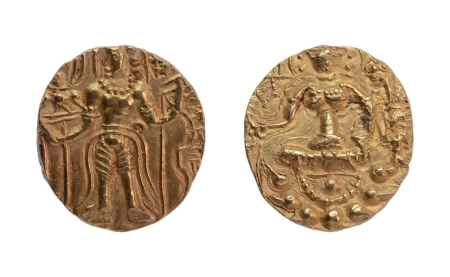 Stamp of Coins » Gupta Gupta Empire, Budhagupta (or Vikramadityah), c. 476-495, archer, AV dinar, 9.32 g.