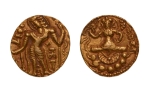 Stamp of Coins » Gupta Gupta Empire, Narasimhagupta, c. 495-530, archer, AV dinar, 9.55 g.
