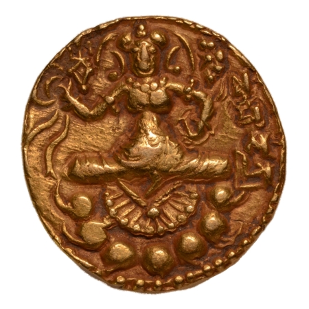 Gupta Empire, Narasimhagupta, c. 495-530, archer, AV dinar, 9.55 g.