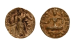 Stamp of Coins » Gupta Gupta Empire, Narasimhagupta, c. 495-530, archer, AV dinar, 9.58 g.