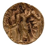 Stamp of Coins » Gupta Gupta Empire, Narasimhagupta, c. 495-530, archer, AV dinar, 9.58 g.