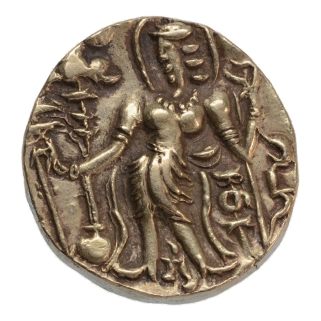 Gupta Empire, Narasimhagupta, c. 495-530, archer, AV dinar, 9.44 g.
