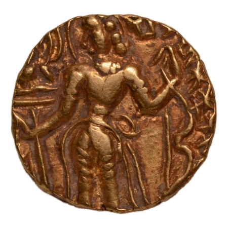 Gupta Empire, Purugupta (?), c. 467-473, archer, AV dinar, 9.44 g.