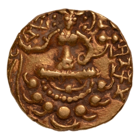 Gupta Empire, Purugupta (?), c. 467-473, archer, AV dinar, 9.44 g.