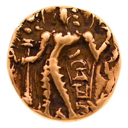 Gupta Empire, Vishnugupta, c. 540-550, archer, AV dinar, 9.62 g.