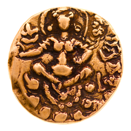 Gupta Empire, Vishnugupta, c. 540-550, archer, AV dinar, 9.62 g.