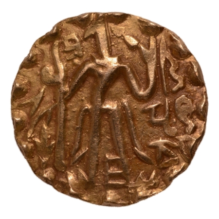 Post Gupta, Bengal, Samatata region, Khadga dynasty, archer, AV dinar, 5.72 g.