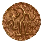 Stamp of Coins » Post-Gupta Post Gupta, Bengal, Samatata region, Khadga dynasty, archer, AV dinar, 5.79 g.