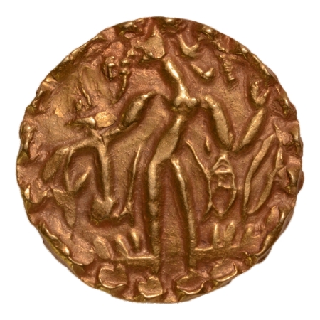 Post Gupta, Bengal, Samatata region, Khadga dynasty, archer, AV dinar, 5.79 g.