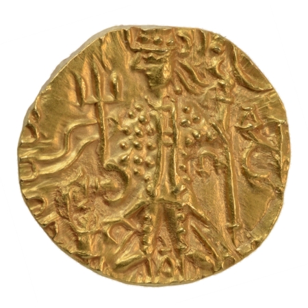 Kushanas, Vasishka, c. 247-265, Ardoksho, AV dinar, 7.82 g.
