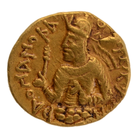 Kushanas, Huvishka, c. 151-192, Bizago, quarter dinar, 1.93