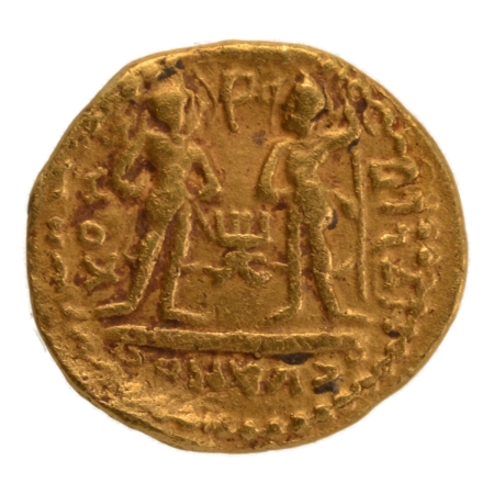 Kushanas, Huvishka, c. 151-192, Bizago, quarter dinar, 1.93