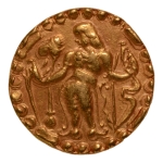 Stamp of Coins » Post-Gupta Post Gupta, Bengal, Khadga kings of Samatata, anonymous issue, c. 575-625, archer, AV dinar, 5.79 g.