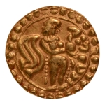 Stamp of Coins » Post-Gupta Post Gupta, Bengal, Khadga kings of Samatata, anonymous issue, c. 575-625, archer, AV dinar, 5.79 g.
