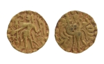 Stamp of Coins » Post-Gupta Post Gupta, Bengal, Samatata region, uncertain issue, c. 575-625, archer, AV dinar, 5.29 g.