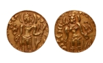 Stamp of Coins » Post-Gupta Post Gupta, Bengal, Samatata region, imitative of Gupta coins, c. 575-625, archer, AV dinar, 6.15 g.
