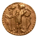 Stamp of Coins » Post-Gupta Post Gupta, Bengal, Samatata region, imitative of Gupta coins, c. 575-625, archer, AV dinar, 6.22 g.