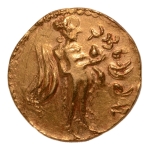 Stamp of Coins » Post-Gupta Post Gupta, Bengal, Samatata region, imitative of Gupta coins, c. 575-625, archer, AV dinar, 6.22 g.