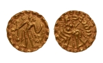Stamp of Coins » Post-Gupta Post Gupta, Bengal, Samatata region, Kamarupa, c. 640-655, archer, AV dinar, 5.70 g.