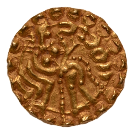 Post Gupta, Bengal, Samatata region, Kamarupa, c. 640-655, archer, AV dinar, 5.70 g.