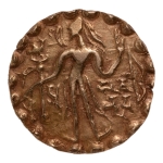 Stamp of Coins » Post-Gupta Post Gupta, Bengal, Khadga kings of Samatata, Balabhatta (ca. 680-720), archer, AV dinar, 5.62 g.