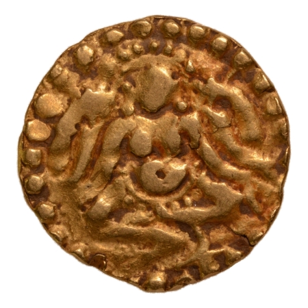 Kalachuris of Tripuri, Gangeya Deva, 1015-1040, Lakshmi, AV dinar, 4.10 g.