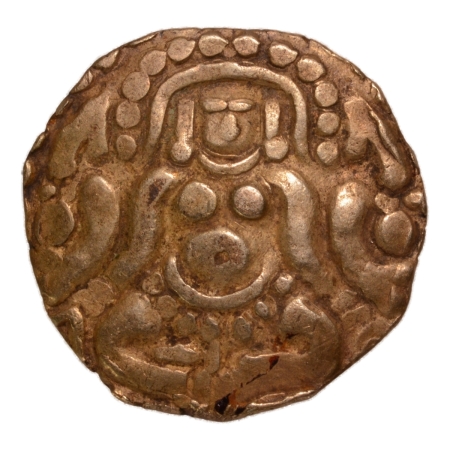 Kalachuris of Tripuri, Gangeya Deva, 1015-1040, Lakshmi, AV quarter dinar, 3.84 g.