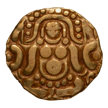 Gahadavalas of Kannauj, Govinda Chandra, 1114-1154, Lakshmi, AV dinar, 3.78 g.