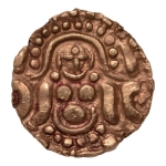 Stamp of Coins » Hindu coins of medieval India Gahadavalas of Kannauj, Govinda Chandra, 1114-1154, Lakshmi, AV quarter dinar, 0.99 g.