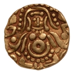 Stamp of Coins » Hindu coins of medieval India Yadavas of Tribhuvanagiri, Kumara Pala, 11th century, Lakshmi, AV dinar, 4.07 g.