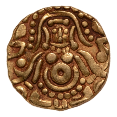 Yadavas of Tribhuvanagiri, Kumara Pala, 11th century, Lakshmi, AV dinar, 4.07 g.