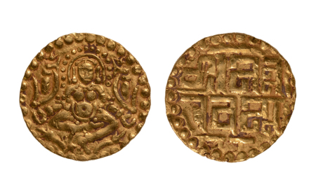 Stamp of Coins » Hindu coins of medieval India Paramawas of Malwa, Naravarnam, c. 1094-1133, Lakshmi, AV dinar, 4.00 g.