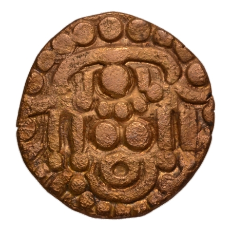 Chandellas of Jejakabhukti, Trailokyavarmadeva, 1205-1247, Lakshmi, AV dinar, 3.87 g.