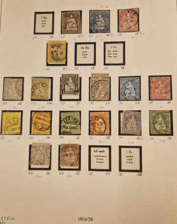 Stamp of Switzerland / Schweiz » Sammlungen 1860-1995, guter Posten ab Strubel, stark besetzt ab 1907
