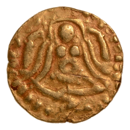 Kalachuris of Tripuri, Gangeya Deva, 1015-1040, Lakshmi, AV half dinar, 2.07 g.