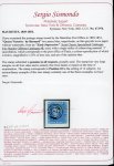 Stamp of Mauritius » 1848-59 Post Paid Issue » Early Impressions (SG 6-9) 2d. blue on grey, early Impression, position 10, used
