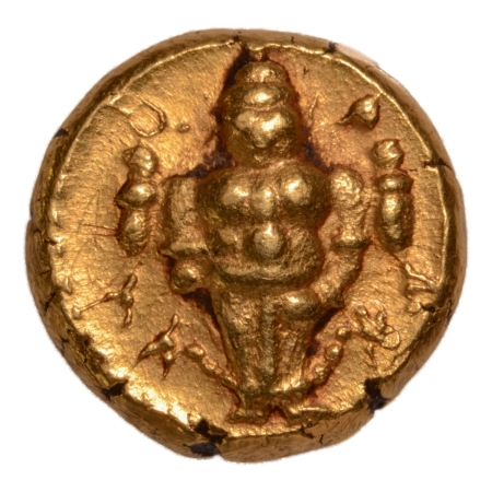 Vijaynagar Kingdom, Venkatapiraya, 1630-1642, AV pagoda, 3.43g.