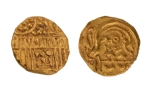 Stamp of Coins » Hindu coins of medieval India Chalukyas of Kalyana, anonymous, temple, AV gadyana, 3.99 g.