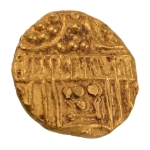 Stamp of Coins » Hindu coins of medieval India Chalukyas of Kalyana, anonymous, temple, AV gadyana, 3.99 g.