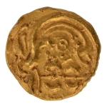 Stamp of Coins » Hindu coins of medieval India Chalukyas of Kalyana, anonymous, temple, AV gadyana, 3.99 g.